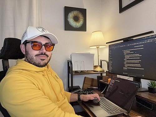 Miniatura 4 de 99.9 % de bloqueo de luz azul para hombres y mujeres, antifatiga, para juegos de computadora, para evitar dolores de cabeza por fatiga ocular