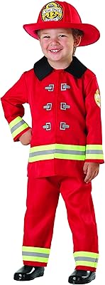 Seasons Fireman Role Play Costume, Red, Size 2T-4T