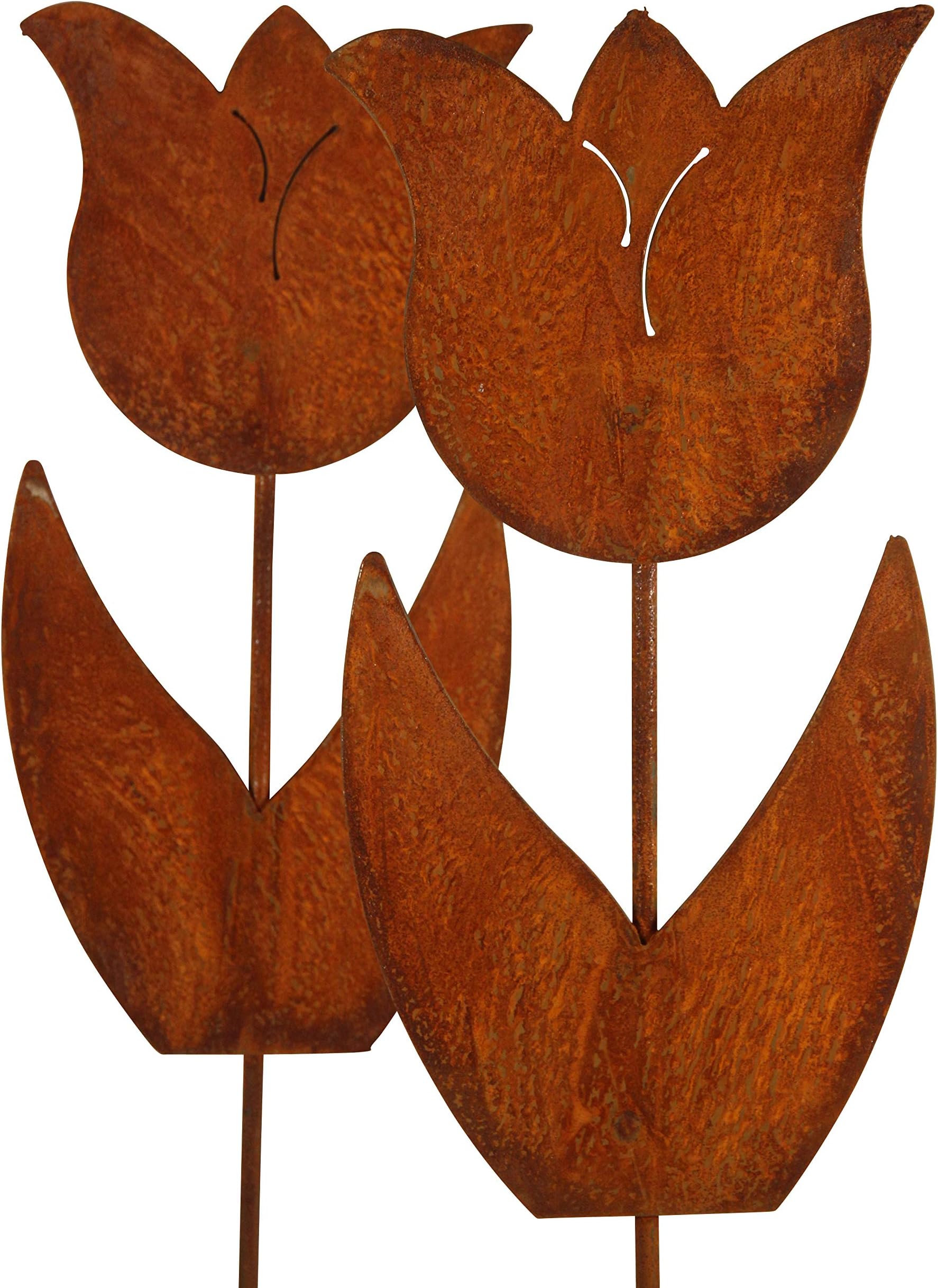 4 Rost Vögel Deko - Edelrost Gartenfiguren Mit Schrauben