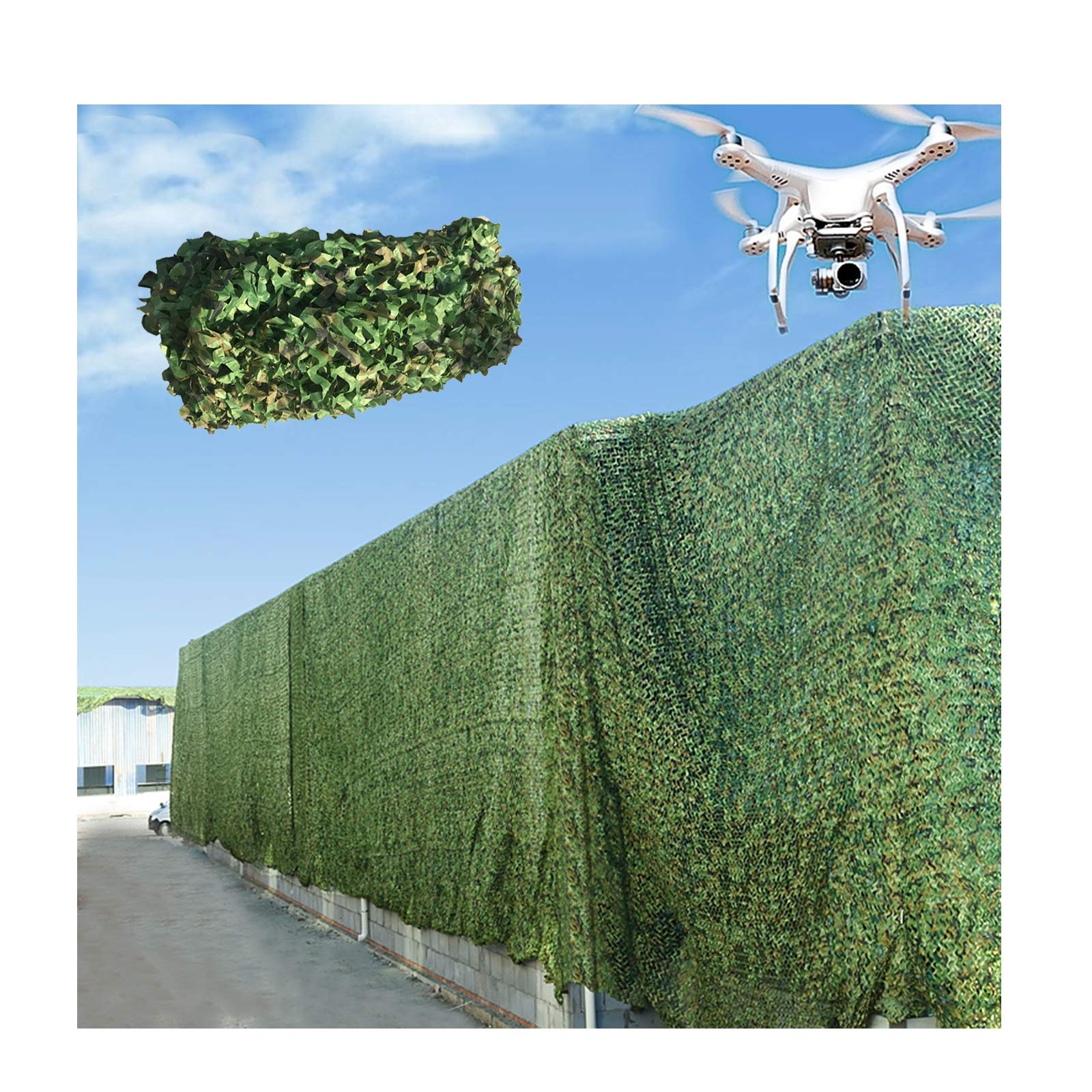 Oudini 5*12M(16.4*39.37Ft) Camouflage Net,Camo Netting Hunting Blinds, Camouflage Cover, For Car Cover, Party/5 * 12M(16.4 * 39.37Ft)