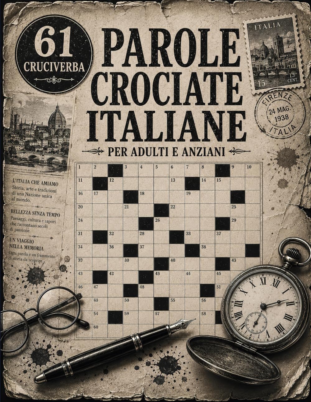 Parole Crociate Italiane per Adulti e Anziani – Cruciverba Facili con Caratteri Grandi, +1000 Parole con Soluzioni: Libro di Enigmistica Italiana – Giochi di Parole Rilassanti e Facili da Leggere