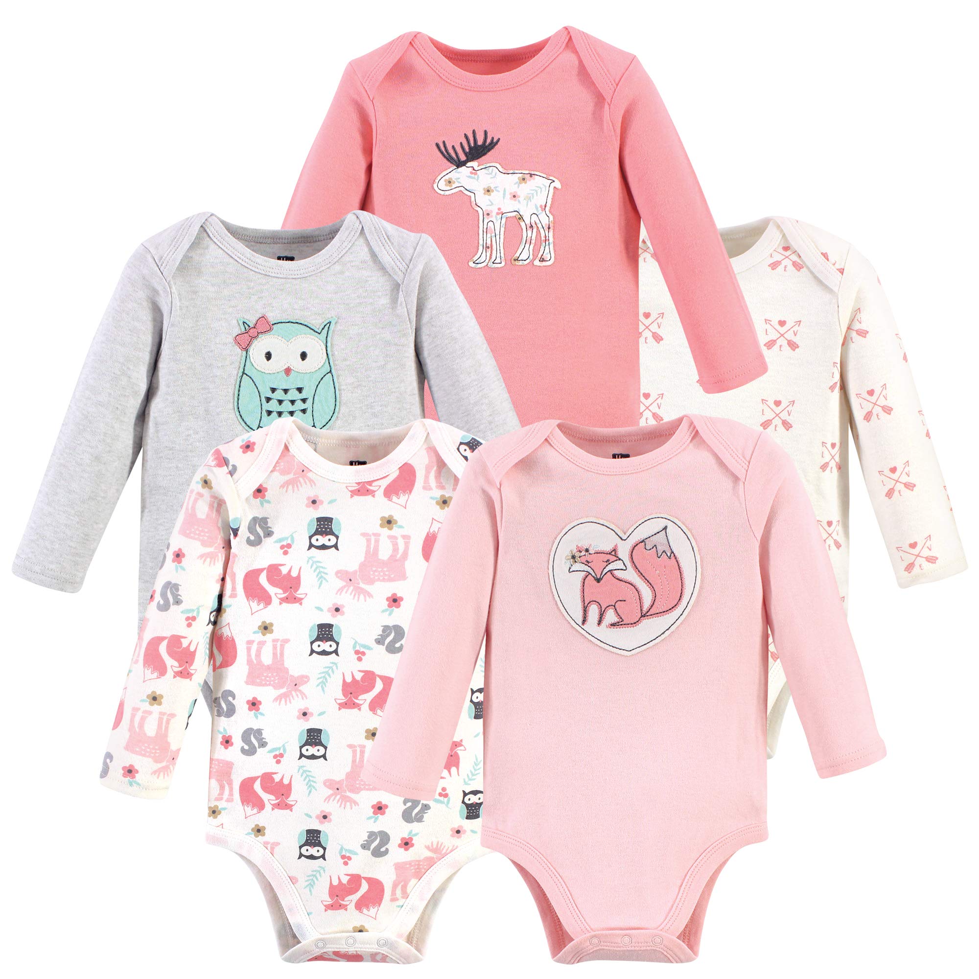 Hudson BabyUnisex Baby Long Sleeve Bodysuits T-Shirt Set
