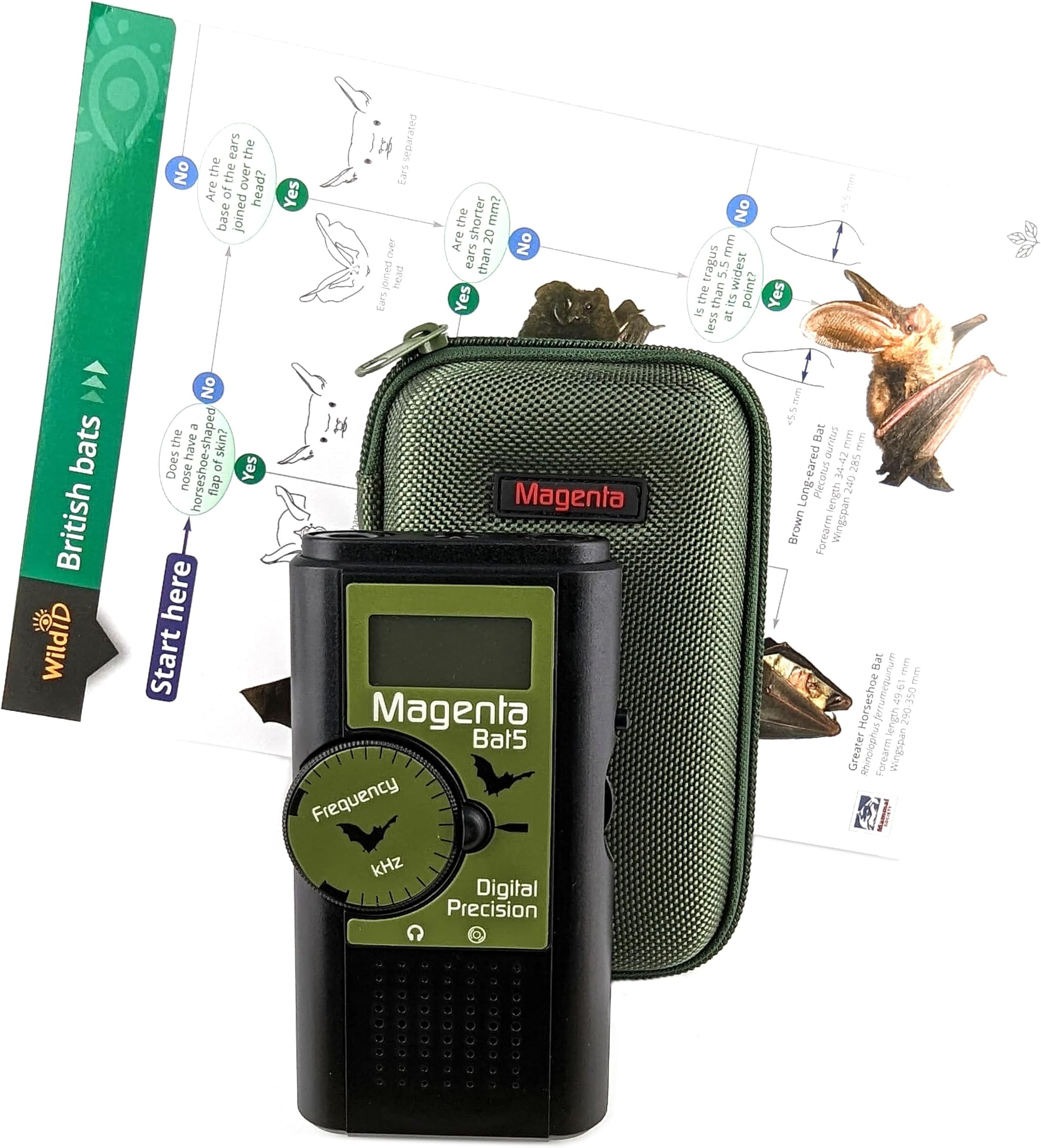 Digital Bat detector plus case and field guide
