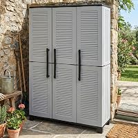 Dmora - Armadio da esterno Nandrin, Mobile porta scope