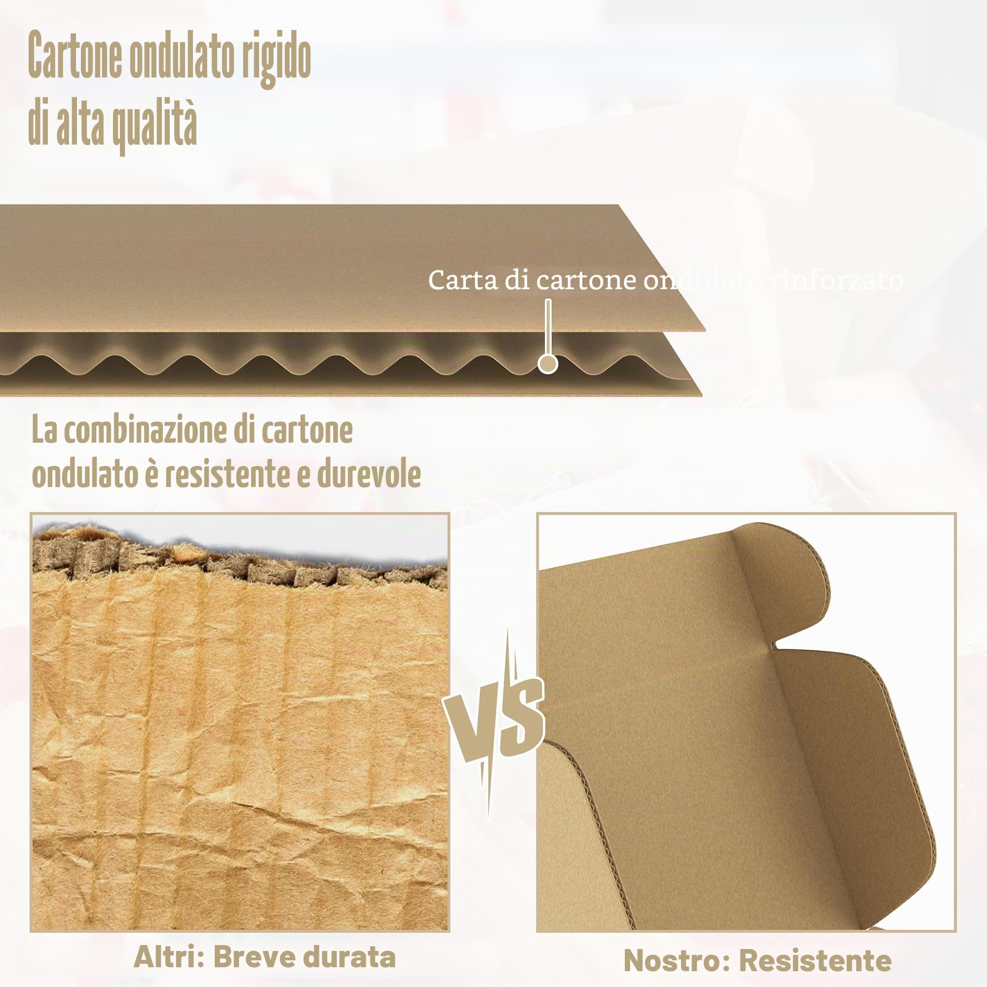 UISEBRT Confezione da 20 scatole pieghevoli in cartone ondulato per spedizioni di merci, confezione regalo, marrone, spedizione di piccole merci, 15 x 10 x 4 cm