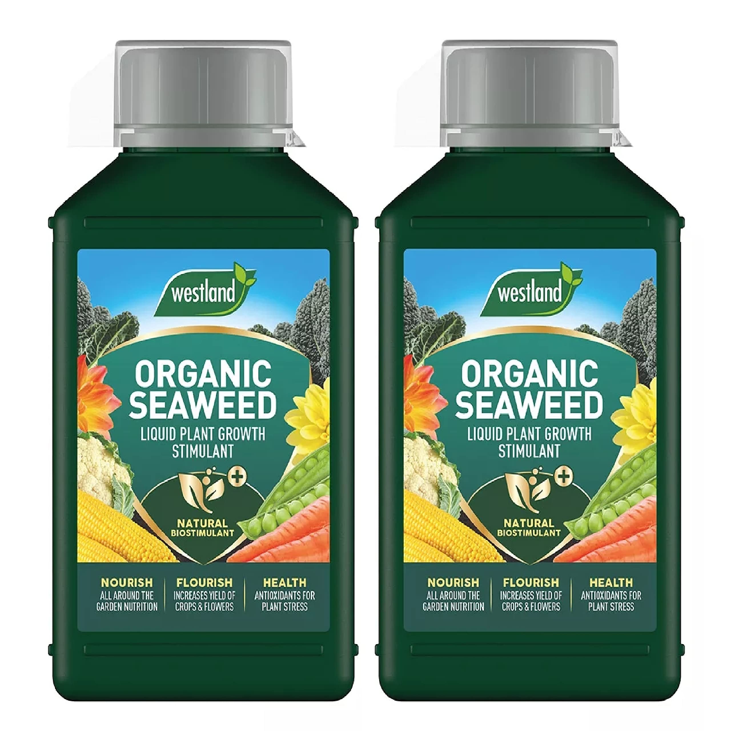 TOPLINE Westland Seaweed Garden Plants Food - Pack of 2 x 1L Organic ...