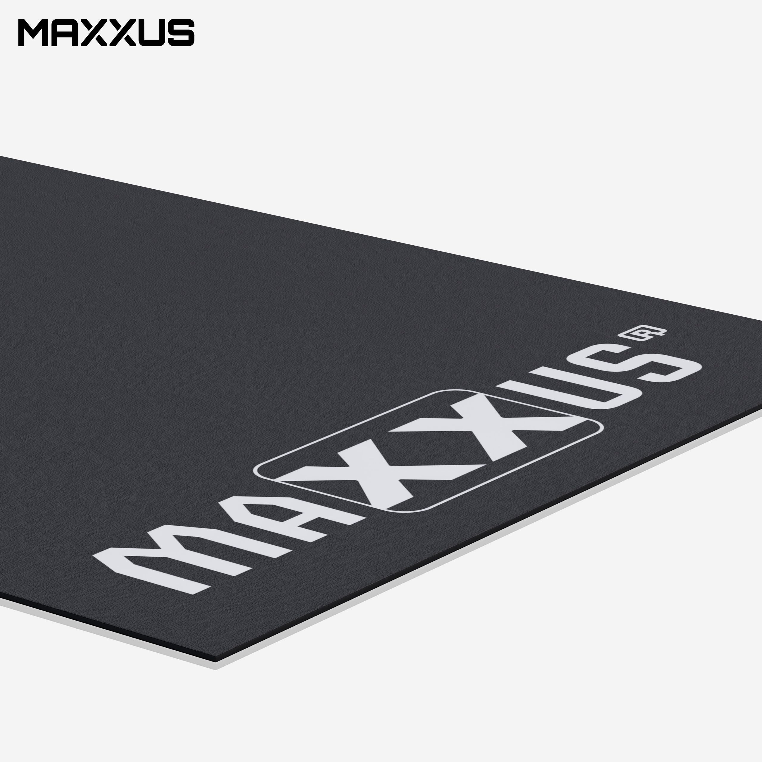 MAXXUS® Bodenschutzmatte 210/240 x 100 cm, rutschfest, für Fitnessgeräte | Schwere Unterlegmatte mit strukturierter Oberfläche, schützt vor Schmutz, Schweiß und Vibrationen, für Laufband, Crosstrainer