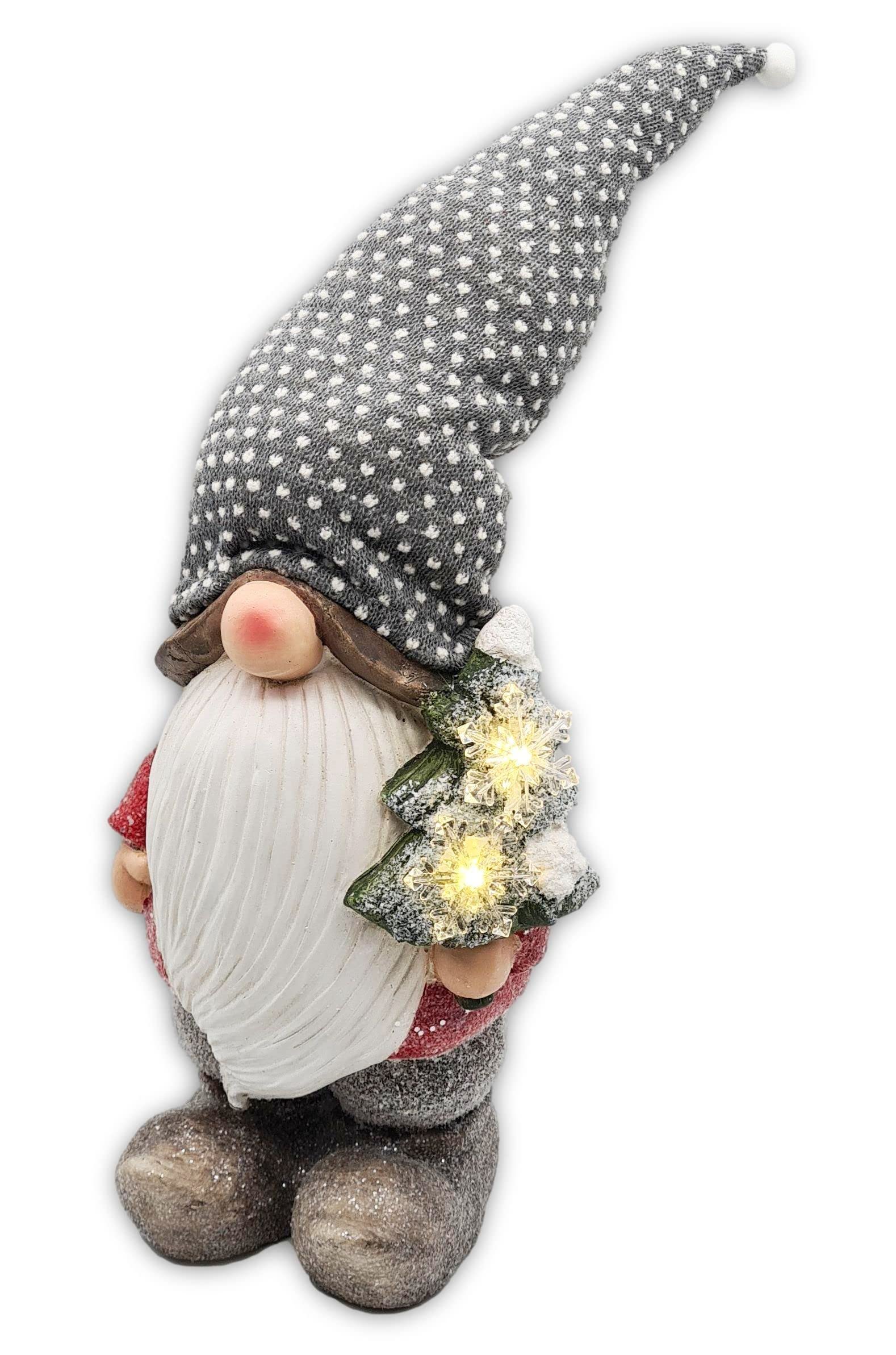 Wichtelstube-Kollektion XL Wichtel Figuren Weihnachten 54cm mit LED Stern Weihnachtsdeko aussen