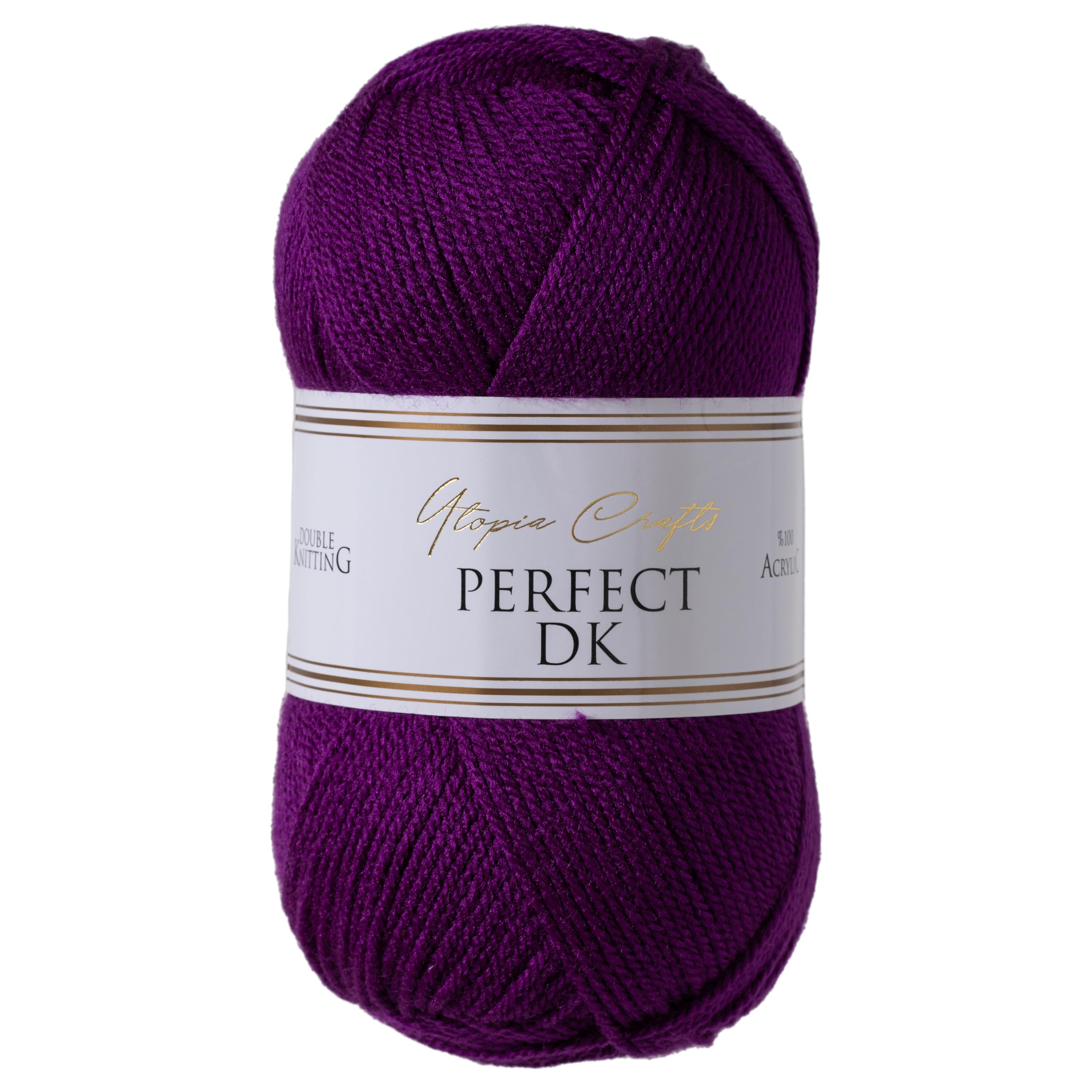 Utopia Crafts DK Double Knitting Yarn 100g (Purple)