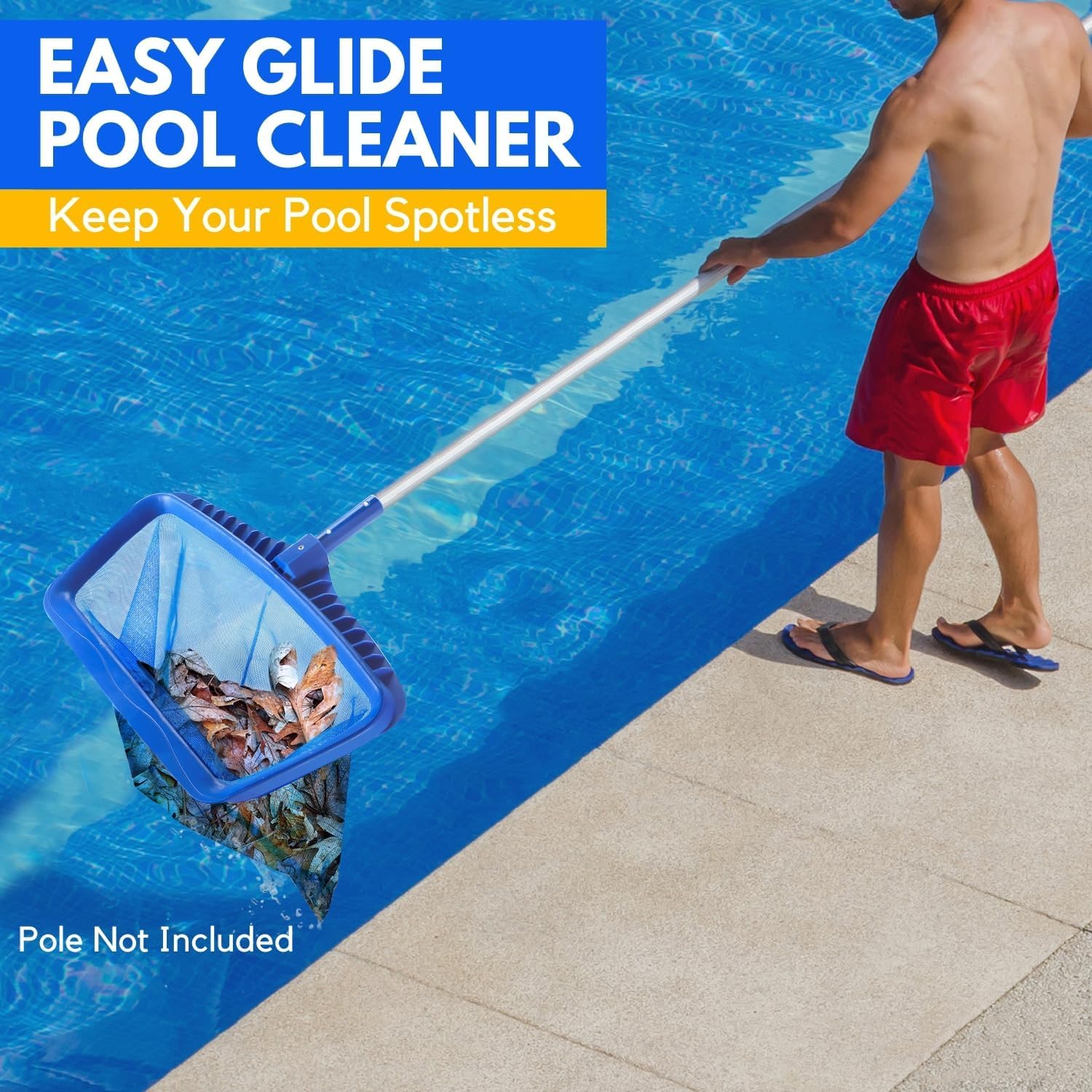 Spiry Swimming Pool Leaf Net Heavy Duty Pool Maintenance Swimming Pool Net 3