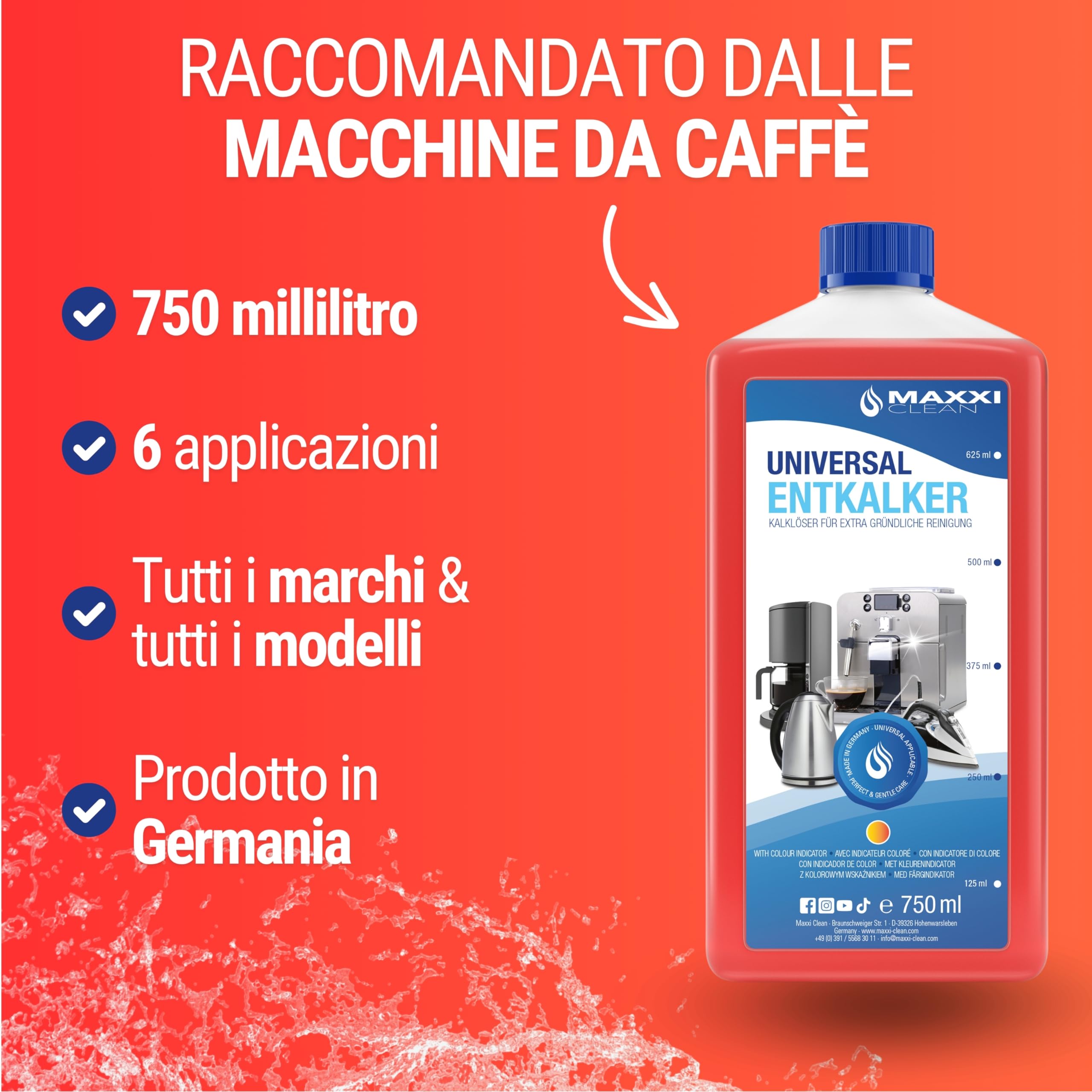 DESCALER FOR COFFEE MACHINES HOOVER