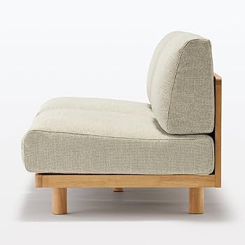 Amazon｜無印良品 ゆったり座れるアームレスソファ ベージュ 幅179