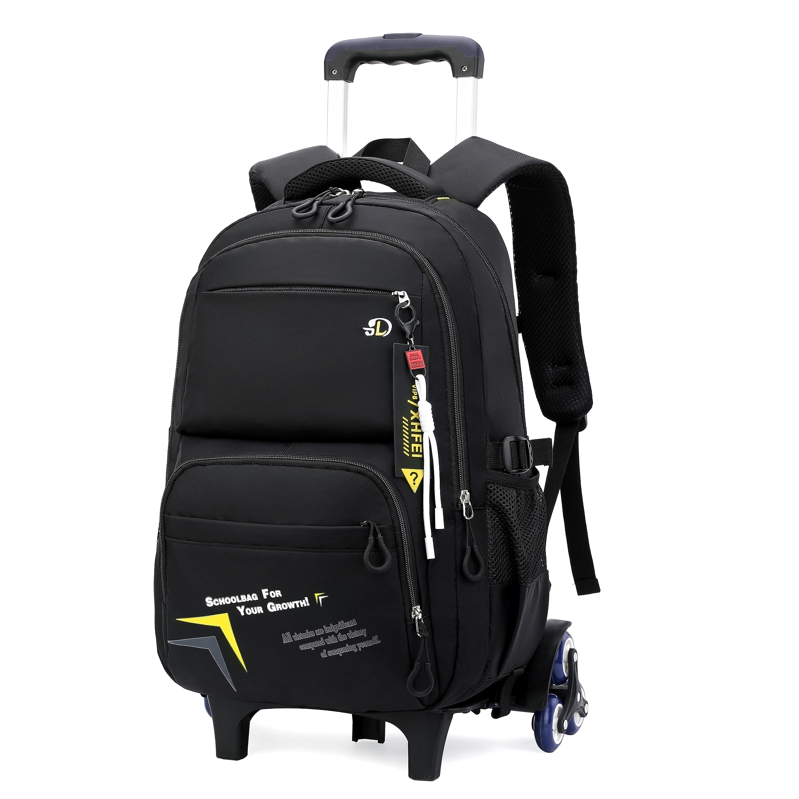 ETAISHOWRolling Backpack for Boys Kids Backpack with Wheels Trolley School Bag Wheeled Bookbag with 6 Wheels