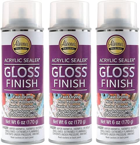 Aleene's Spray 6 oz. 3 Pack Acrylic Sealer, Clear-Gloss 3