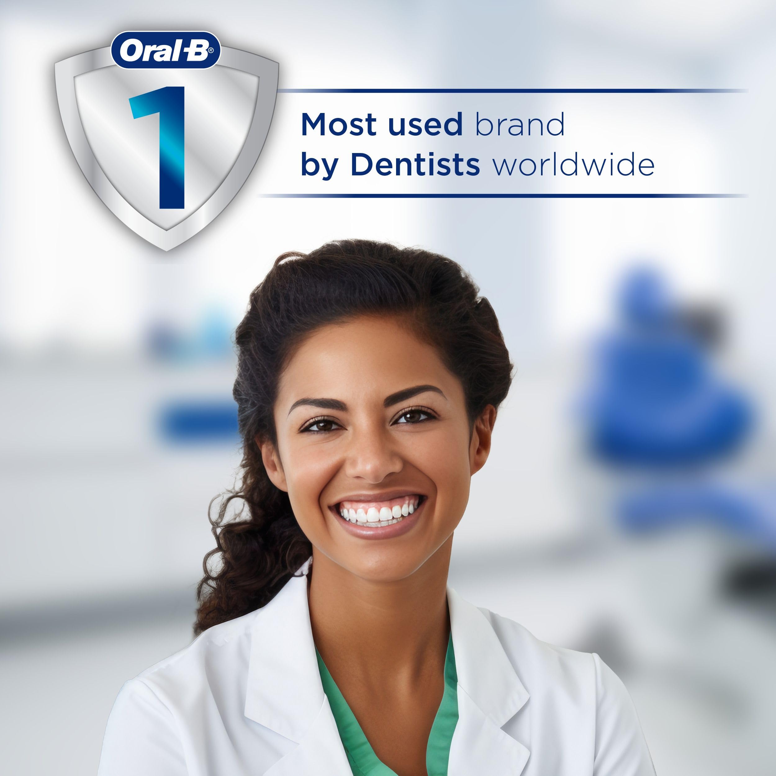 Oral-B iO - Spazzolino elettrico ricaricabile Deep Clean + Protect, bianco, con spazzolino iO Series 7, 2 testine di ricambio e custodia di ricarica da viaggio