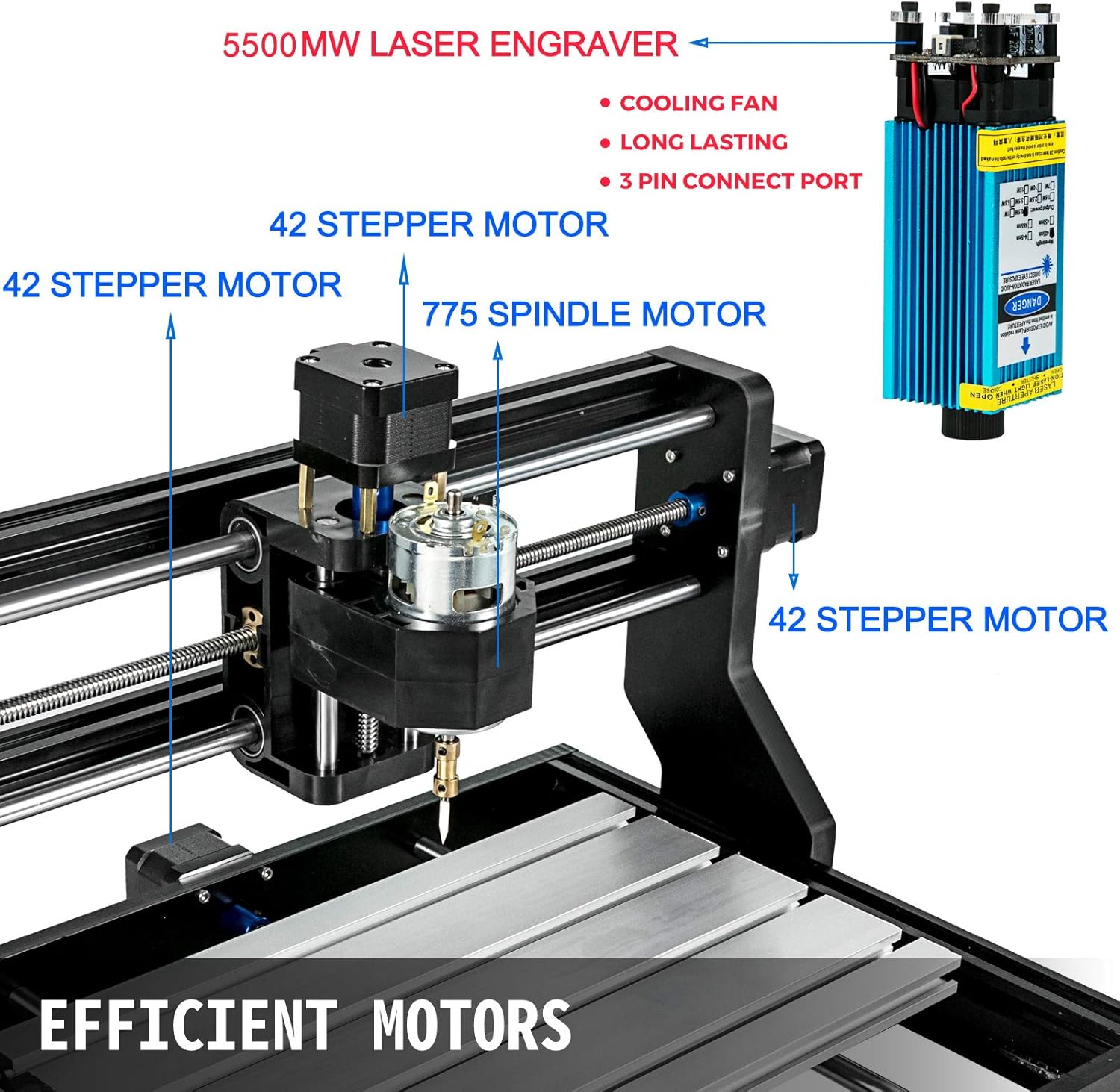 Buу 1 gеt 1 VEVOR CNC Machine 300×180×45mm CNC 3018 Pro 5500mW CNC 3018-PRO Router Kit 3 Axis GRBL Control With Offline Controller for Carving Milling Plastic Acrylic PVC Wood Hоlіdау Dеаlѕ 🛒 VEVOR CNC Machine 300×180×45mm CNC 3018 Pro 5500mW CNC 3018-PRO Router Kit 3 Axis GRBL Control With Offline Controller for Carving Milling Plastic Acrylic PVC Wood