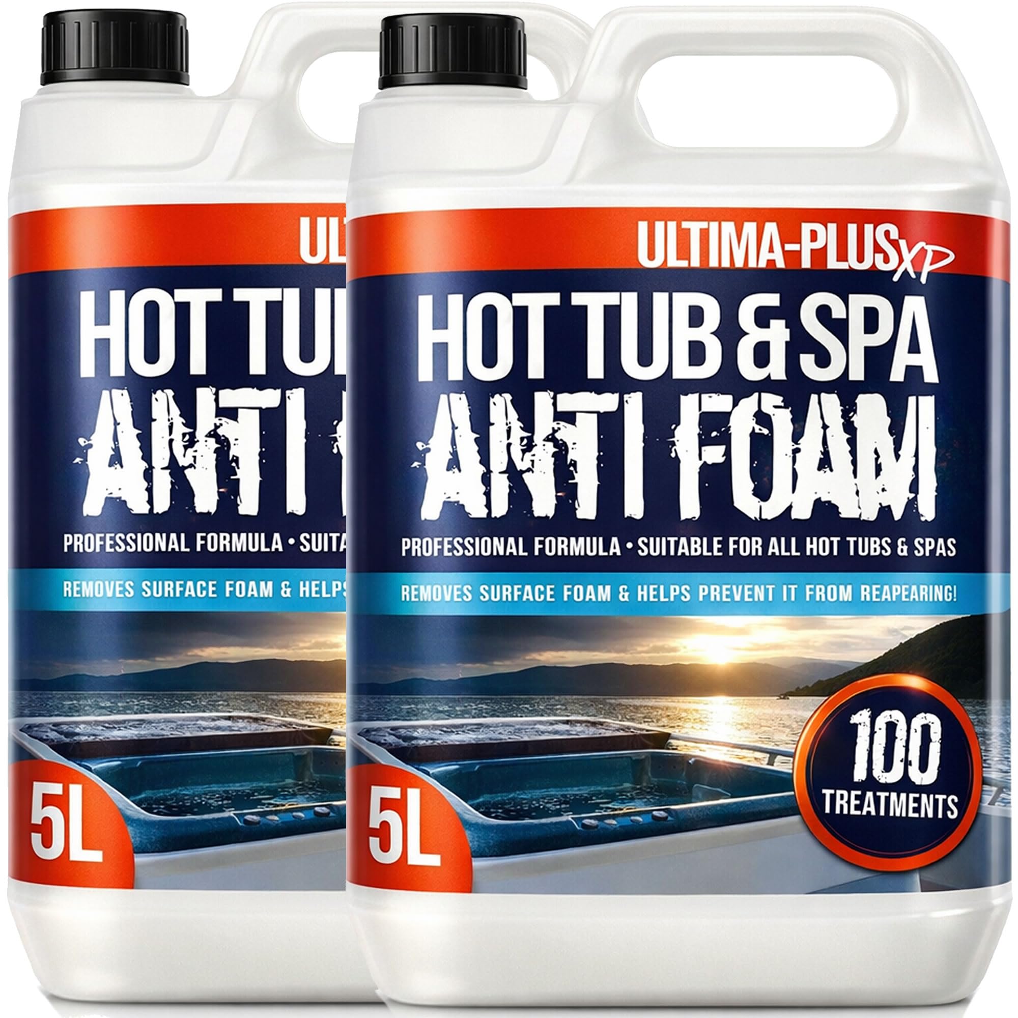 ULTIMA-PLUS XP Hot Tub & Spa Anti Foam - Removes Surface Foam Quickly and Easily - Suitable For All Hot Tubs (10 Litres)