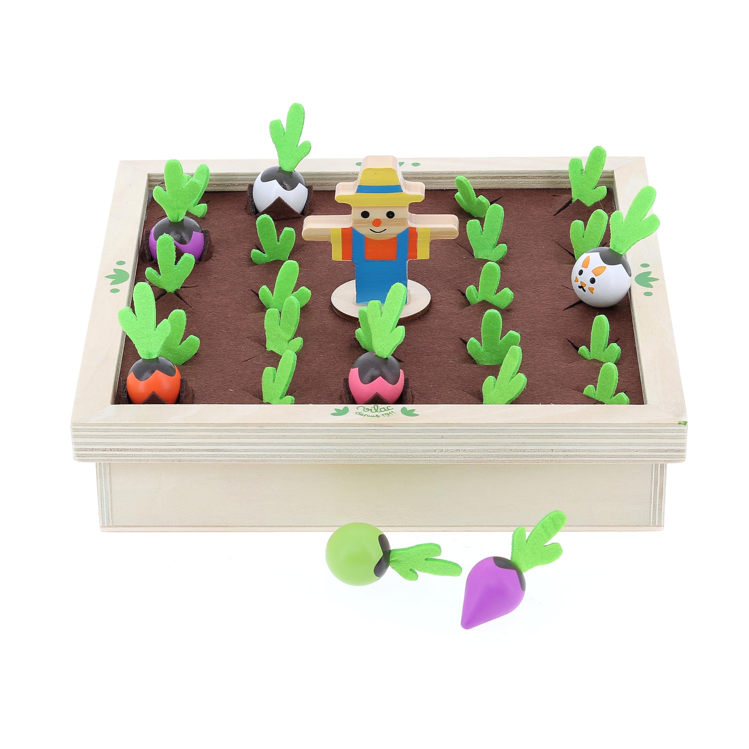 Vilac - Mémotager Jour de Récolte - Jeu de Mémoire en Bois - Enfants 3 Ans+