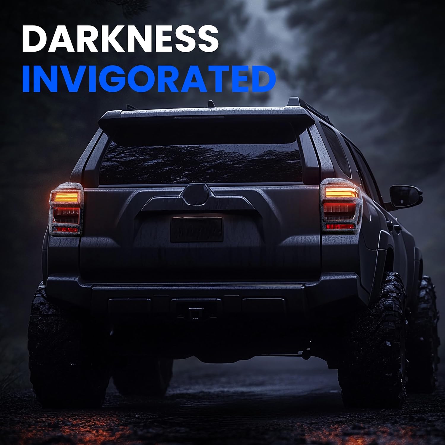 Tyger Auto Pauldrons Cast Aluminum Alloy Premium Tail Light Guard Covers Compatible with 2014-2024 Toyota 4Runner | Powdered Textured Black | No Drilling Required | TG-TG7T87778