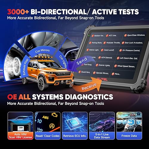 Vista 8 de Autel MaxiSYS Ultra Scanner, herramienta de escaneo inteligente MSUltra Top 2026, topología, VCMI 5 en 1, función de ECU, diagnóstico bidireccional