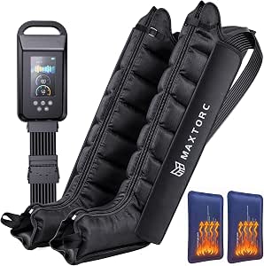 Compression Recovery Boots with 8 Chambers and Full Leg Coverage