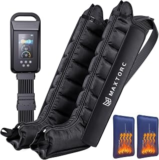 Compression Recovery Boots, 8 of Chambers Air Boots Pressotherapy Boots 50-250 mmHg, Full Leg Compression Massager for Improved Circulation, Lipedema, Lymphatic Leg Massager, Pain Relief