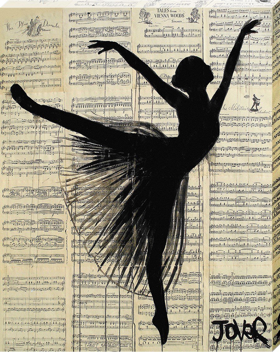 Loui Jover "Arabesque" Canvas Print, Cotton, Multi-Colour, 3.20 x 40.00 x 50.00 cm