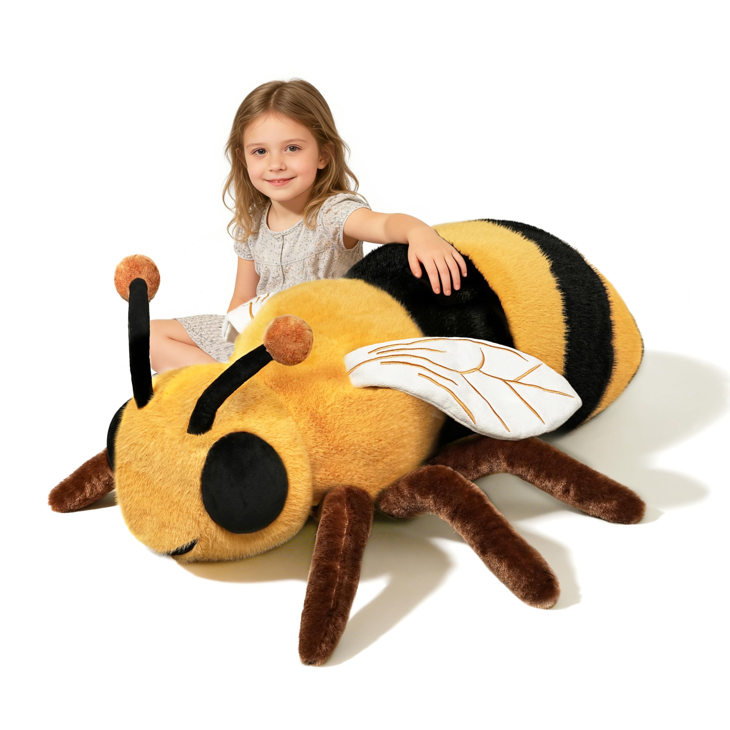 蜂の女の子フェルト人形 約38cm Amazon.co.jp: ZBLX 巨大な蜂のぬいぐるみ 39インチ 大きなぬいぐるみ