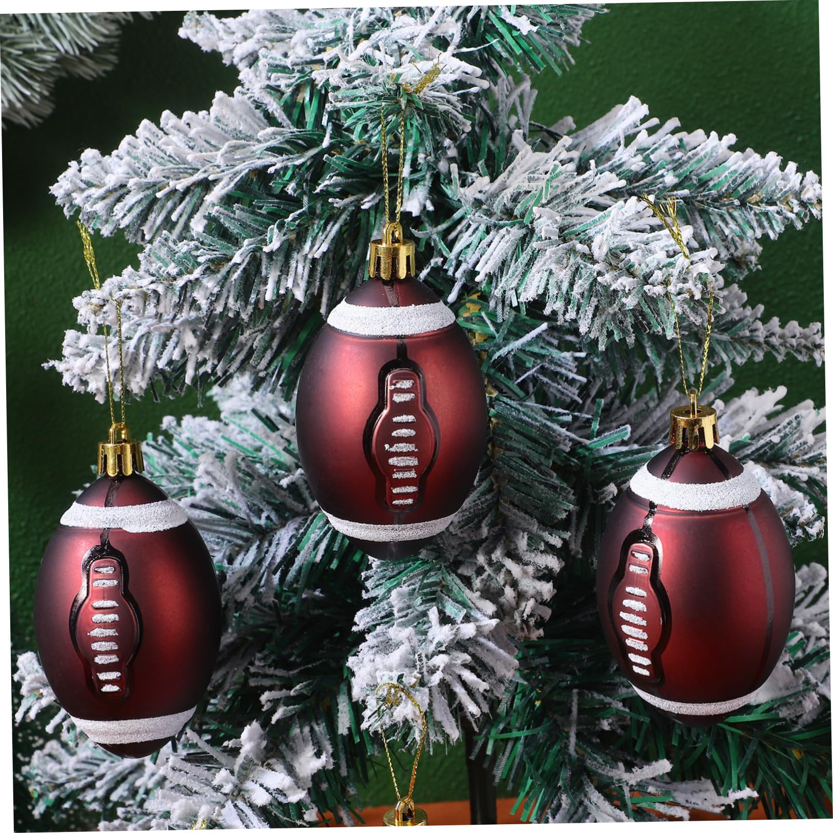 6 Pezzi Palline Natalizie Decorative 6cm in Plastica per Feste