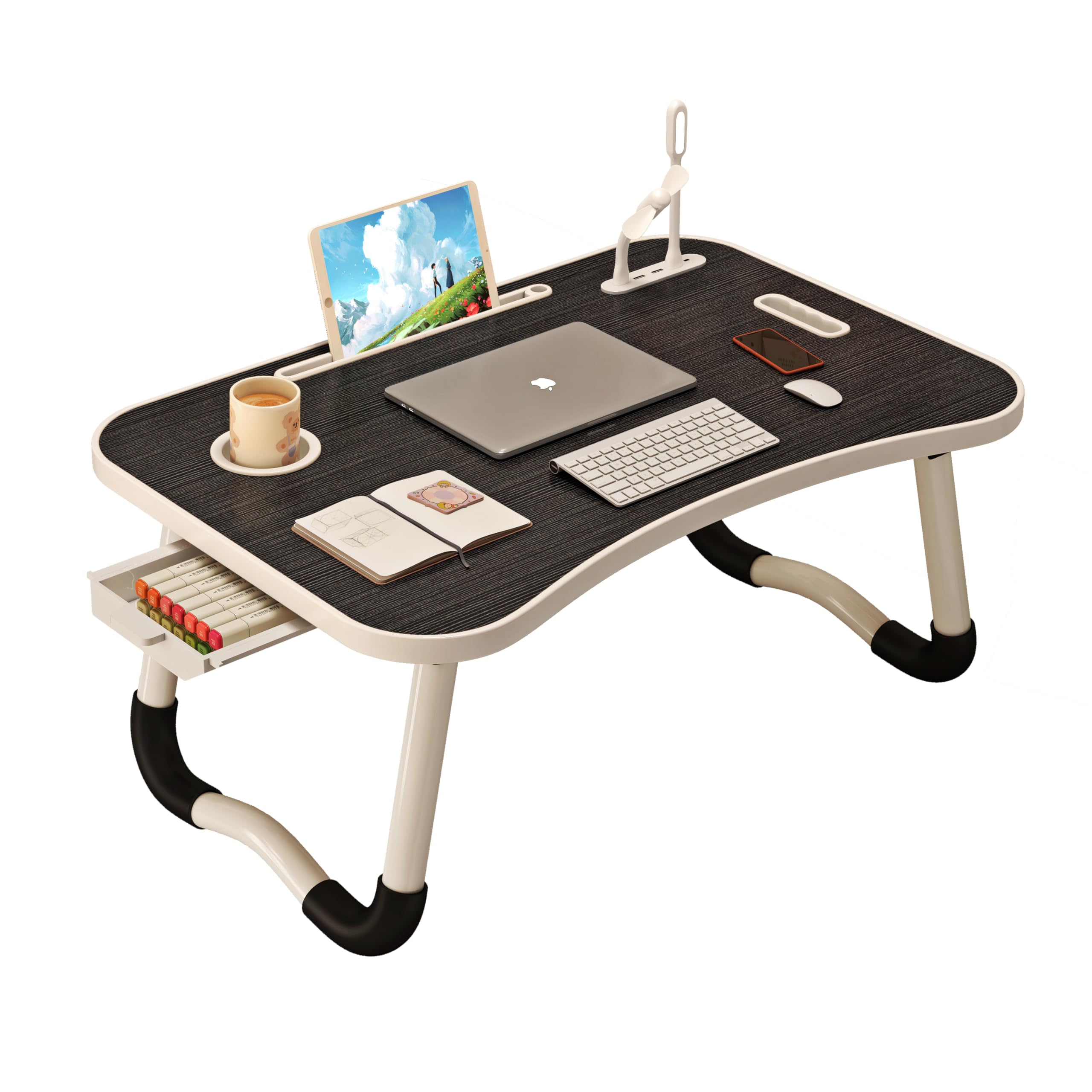 Amazon.com: UNICOO Foldable Laptop Stand Lap Desk with USB Charge