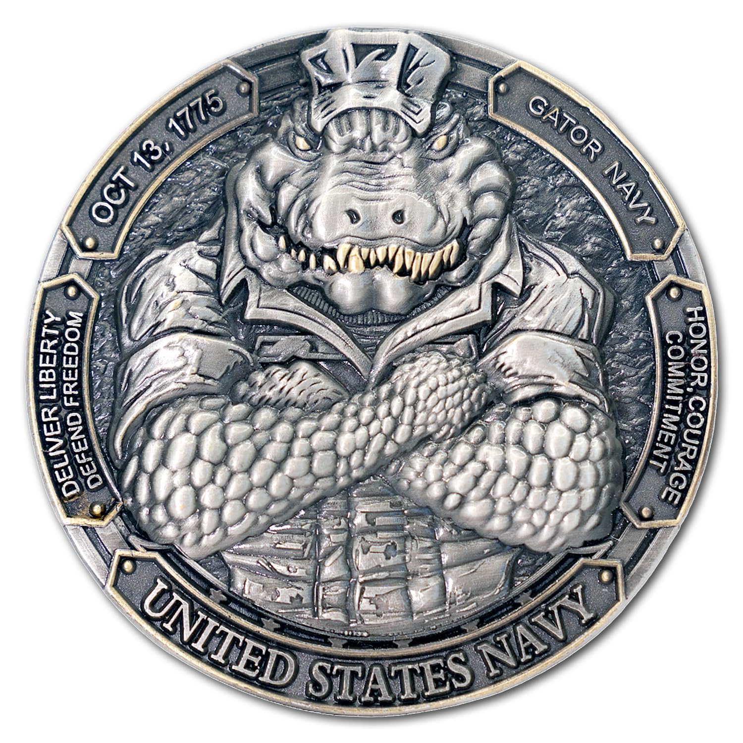 アメリカ海軍チャレンジコイン／U.S NAVY Challenge Coin Amazon.co.jp: チャレンジコイン 紋章 アメリカ海軍省 記念