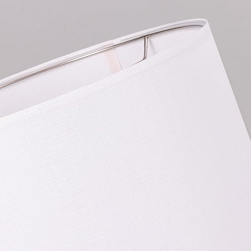 Miniatura 5 de Wellmet Pantalla blanca de 14 x 14 x 17 pulgadas, montaje necesario para lámpara de mesa, lámpara de noche, lámpara de pie, pantalla de tambor de