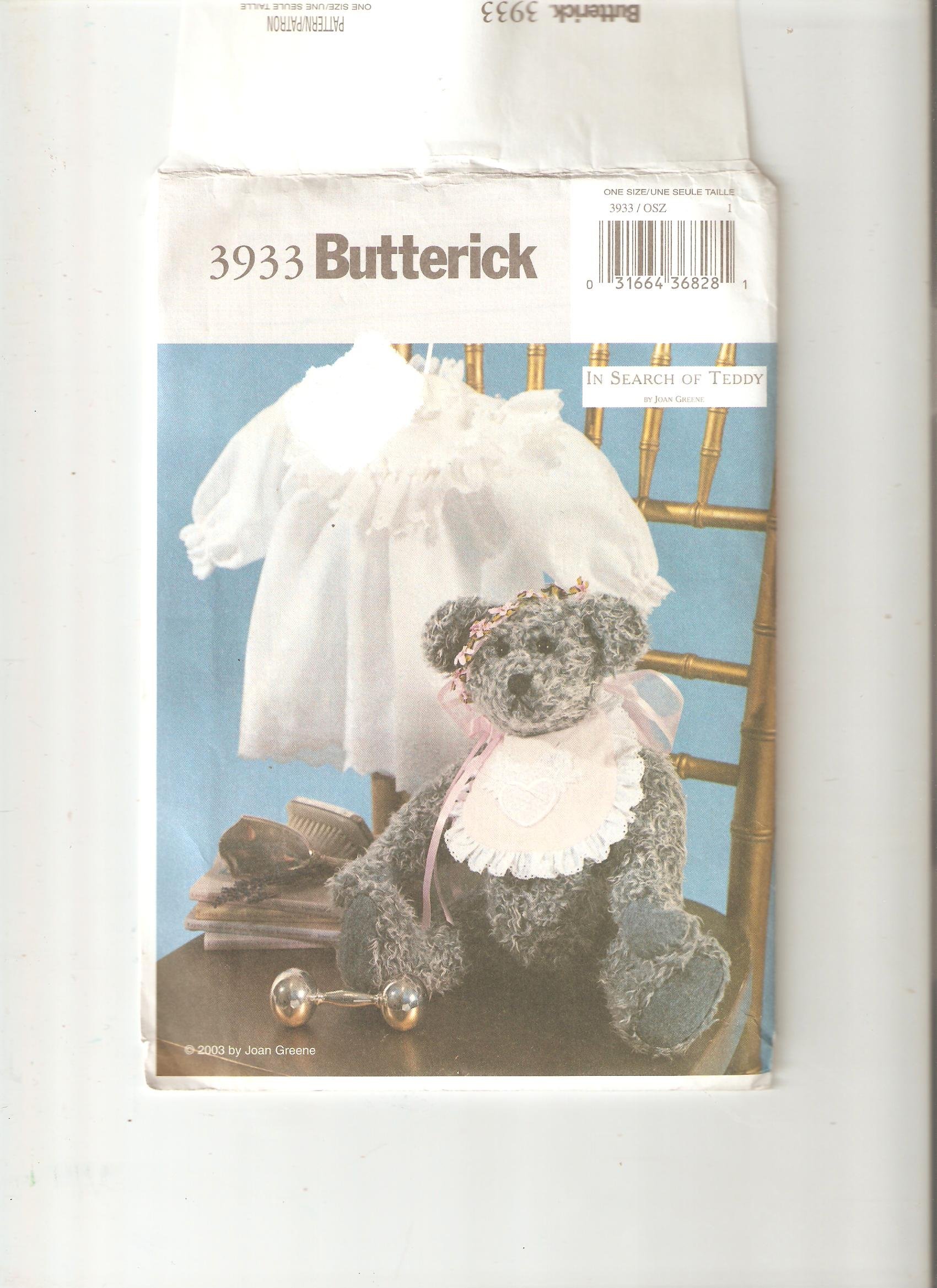 Butterick pattern 3933 (one size)