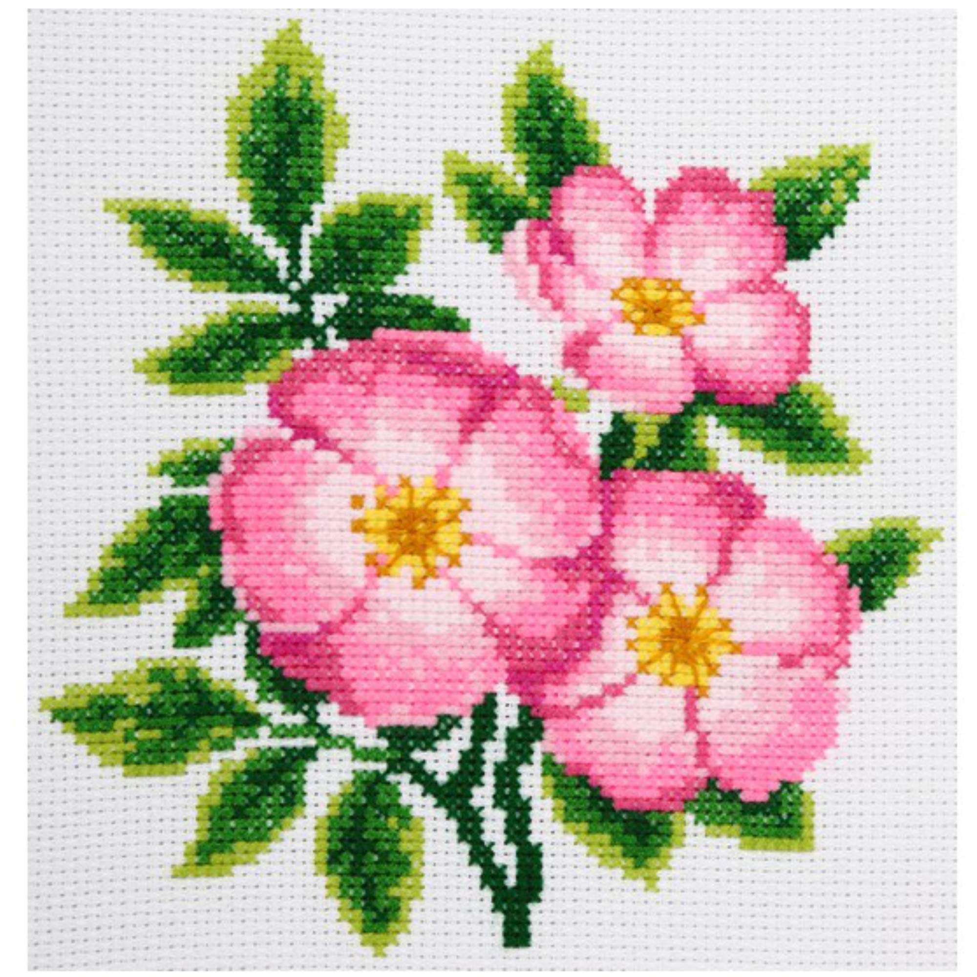 VDV Cross Stitch Kit - Dog Rose (M-0202)