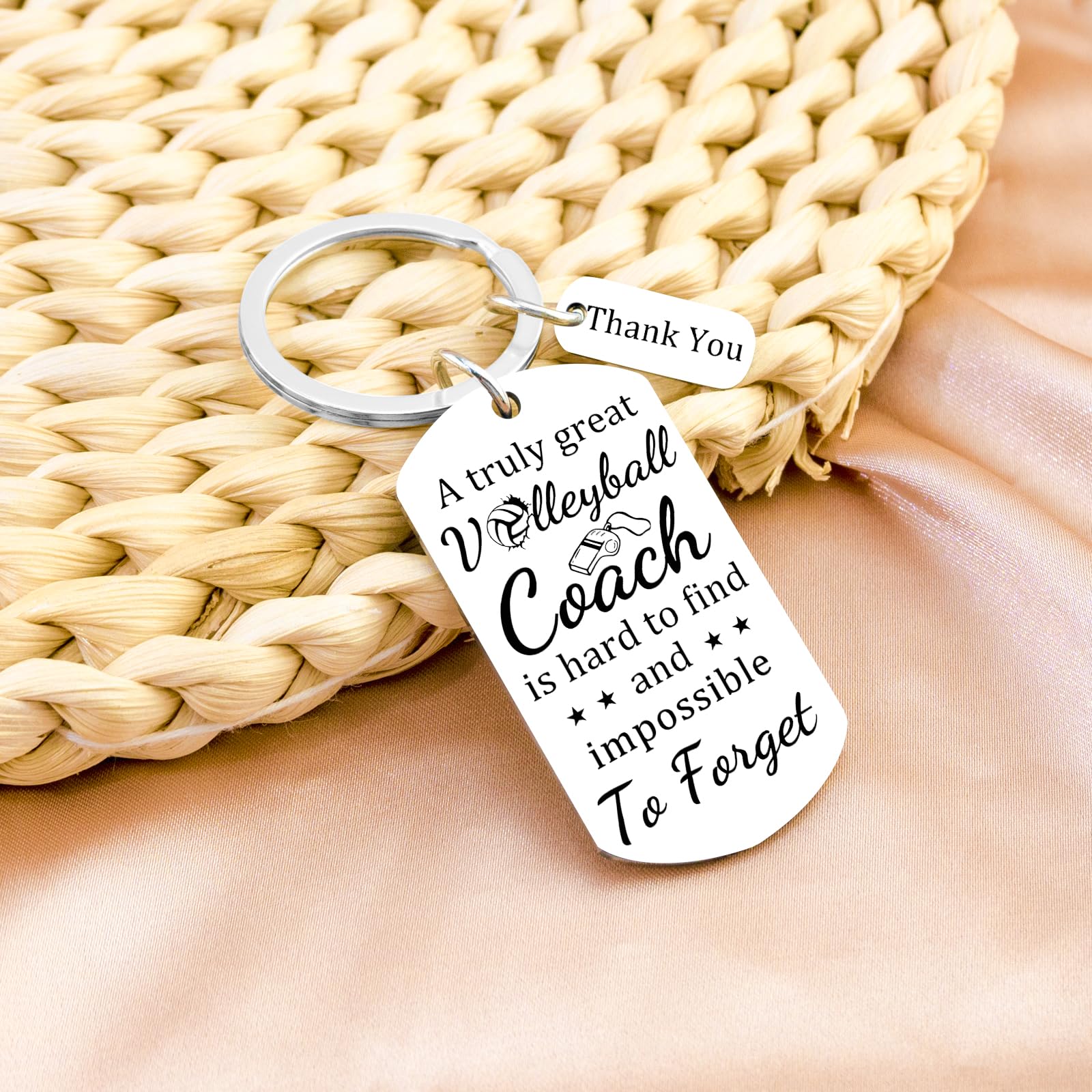 Ikacvb Volleyball Coach Keychain Thank You Gifts For Volleyball Coaches Women Men Unique Coach Appreciation Gifts Birthday Christmas Stuff