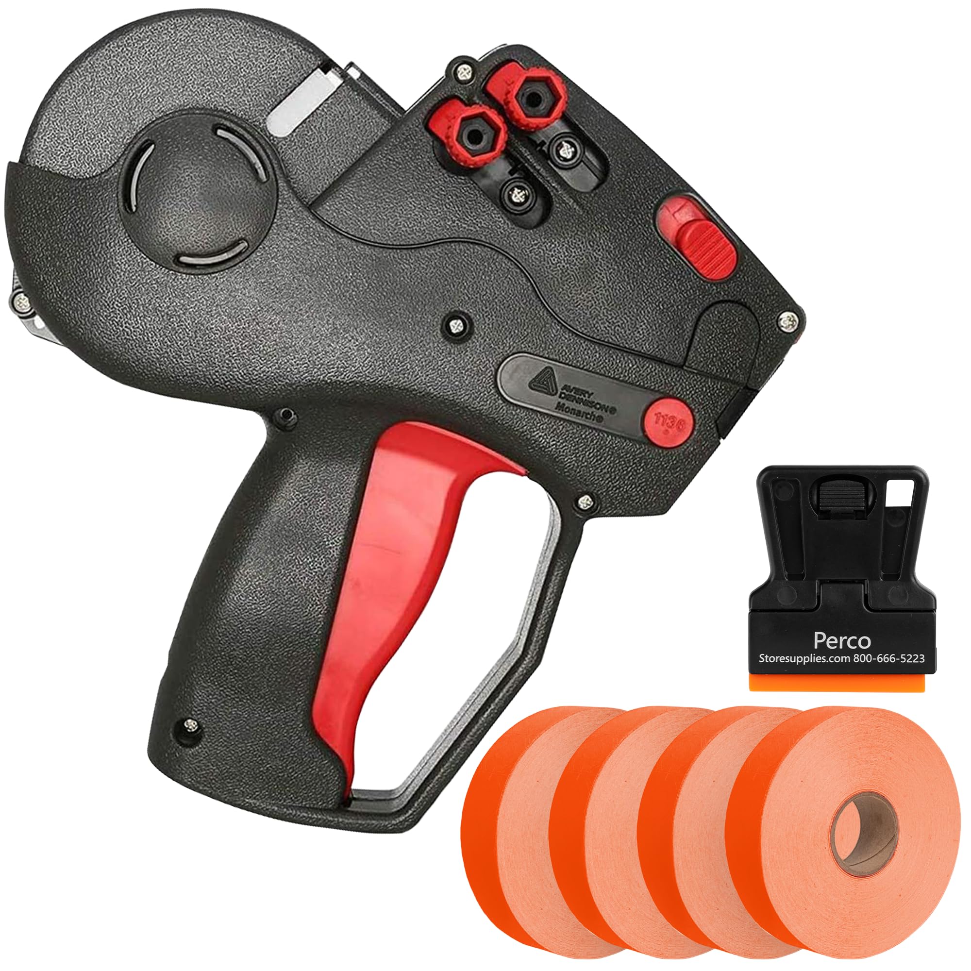 Monarch 1136 Labeler Starter Kit: Includes Price Gun, 7,000 Fluorescent Red Price Marking Labels and Preloaded Inker