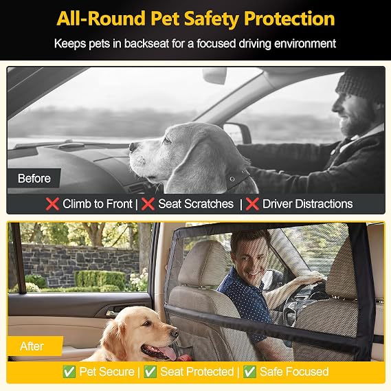 Dog Guard for Car Boot & Back Seat, 50
