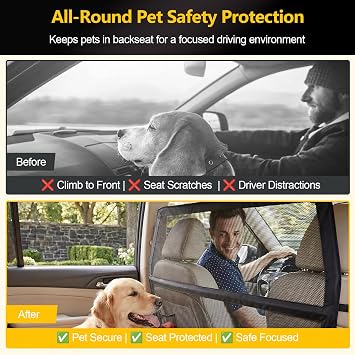 Dog Guard for Car Boot & Back Seat, 50