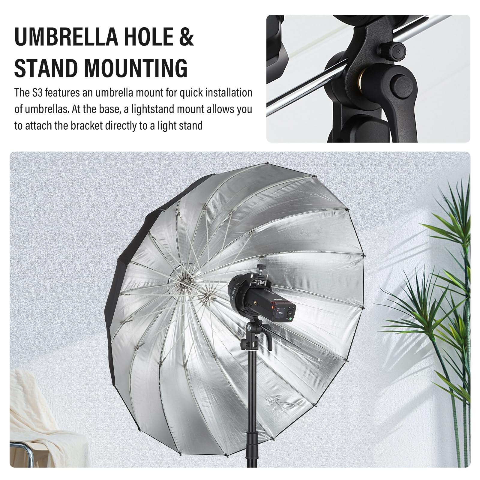 Godox Support S3 Speedlite de type S pour flash