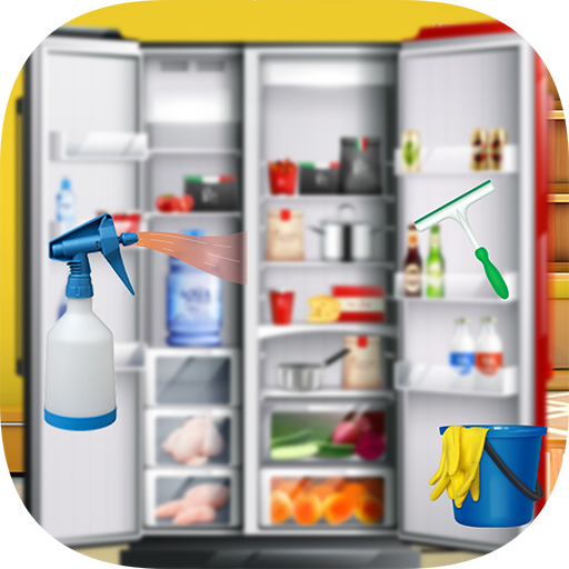 Jeu amusant de nettoyage de congélateur