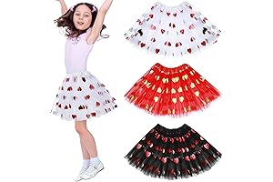 3 Pcs Tutu Dress for Valentine's Costume