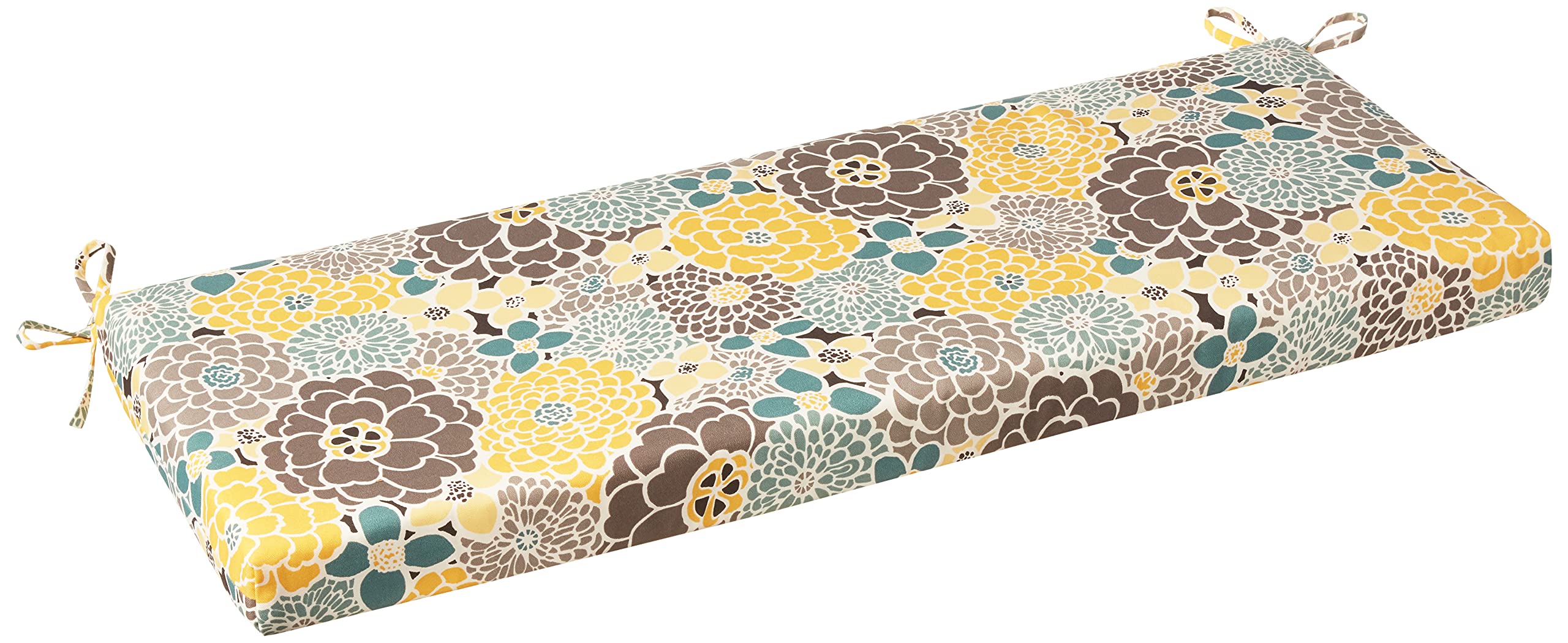 Pillow Perfect Outdoor Full Bloom Wicker Loveseat Cushion-image-44