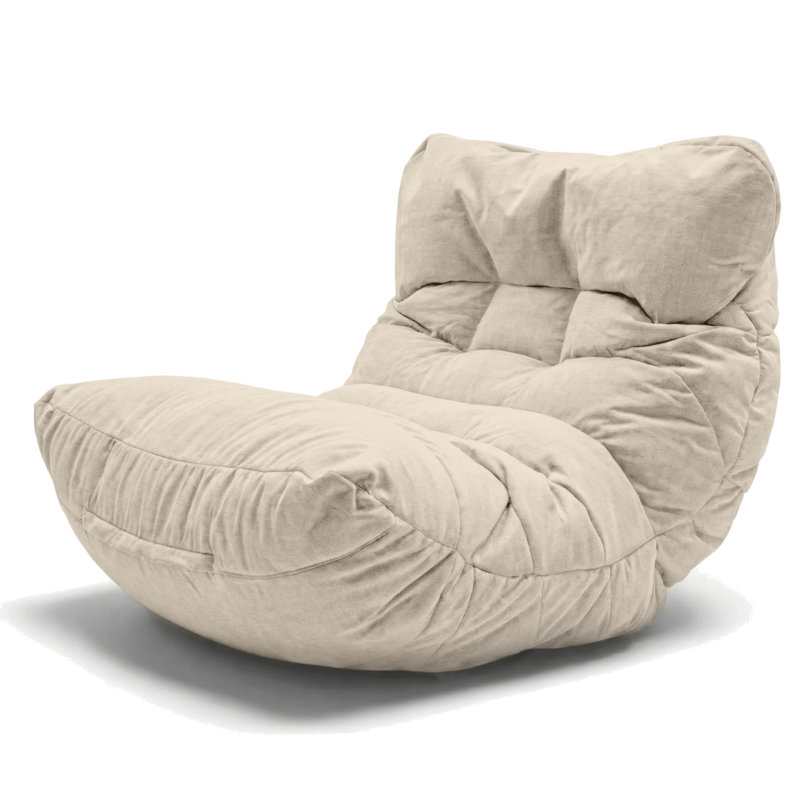 Aiire Housse Pouf Salon Moderne - Fauteuil Pouffe Géant Interieur Adulte ou Ado sans Remplissage pour Décoration de la Chambre – Gros Bean Bag Chair Enfant XXL