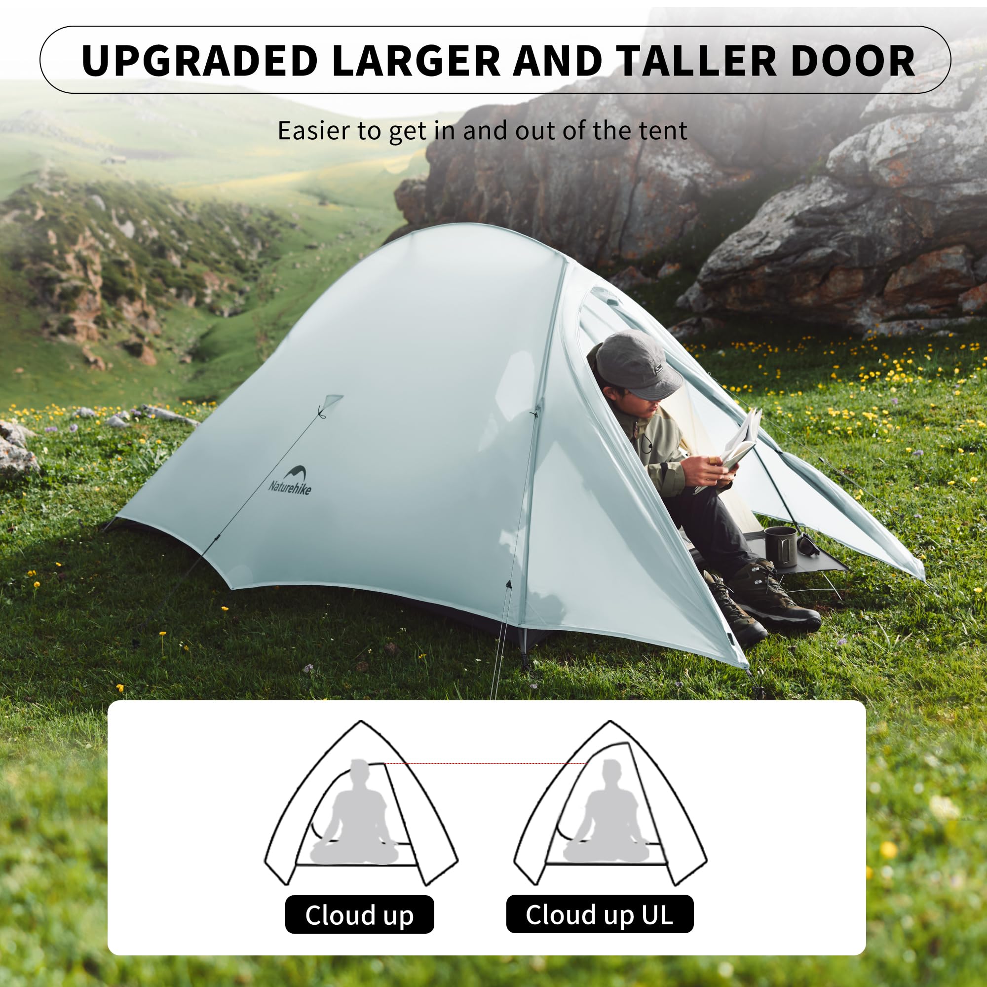 Naturehike ネイチャーハイク CloudUp1 Amazon.com : Naturehike Cloud-Up 1 Person Tent, Lightweight