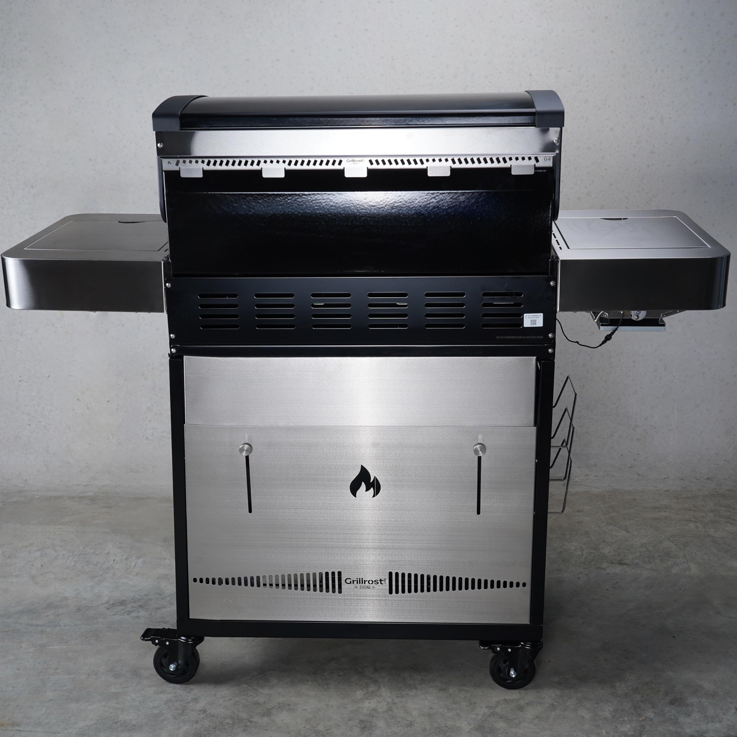 Grillrost.com Das Original Zestaw zapasowych rolek premium o średnicy 100 mm – pasuje do wielu grilli gazowych