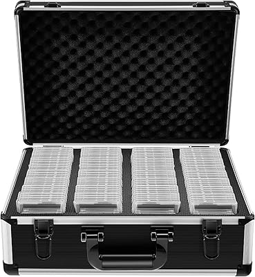 Sweetude Graded Card Storage Box Compatible with PSA 180+ BGS FGS Graded Sports Trading Cards Trading Card Case for Graded Cards, Sports Card Storage Boxes as Card Holder