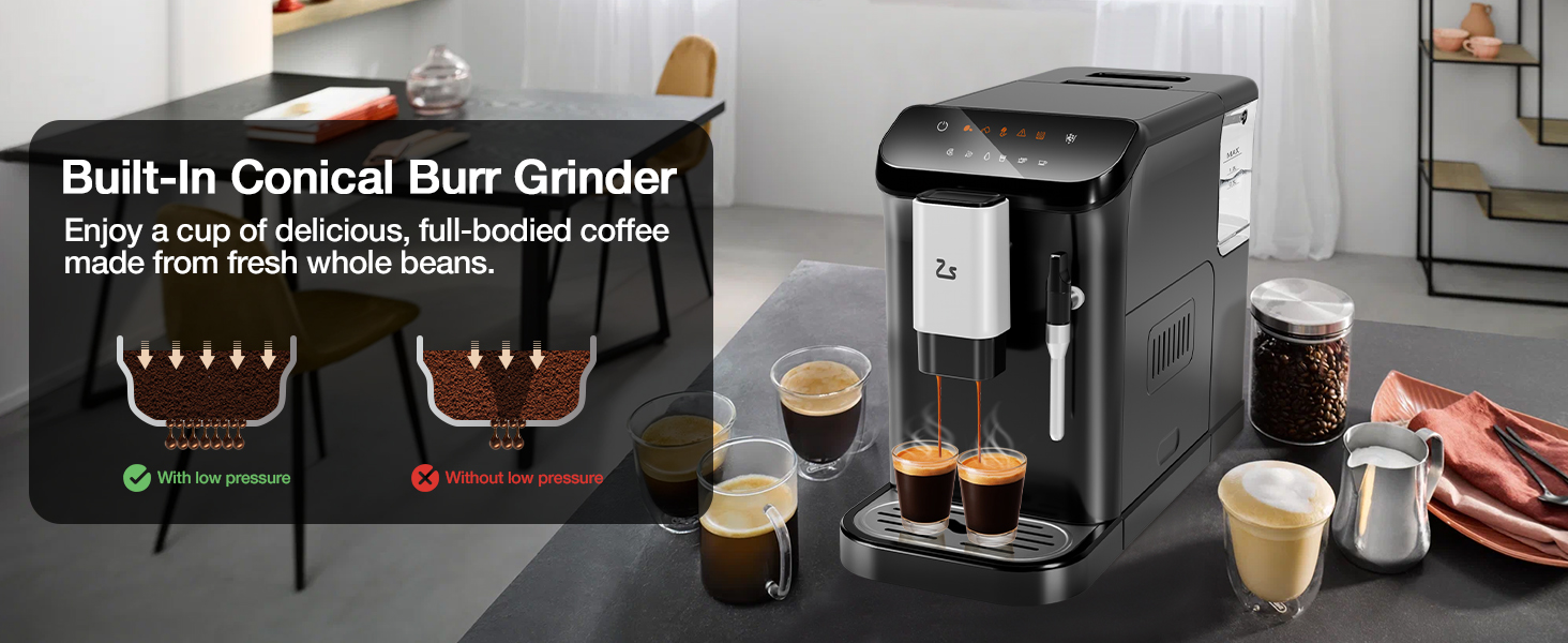 Coffee Grinder Best Espresso Machines With Milk Frother Best 20