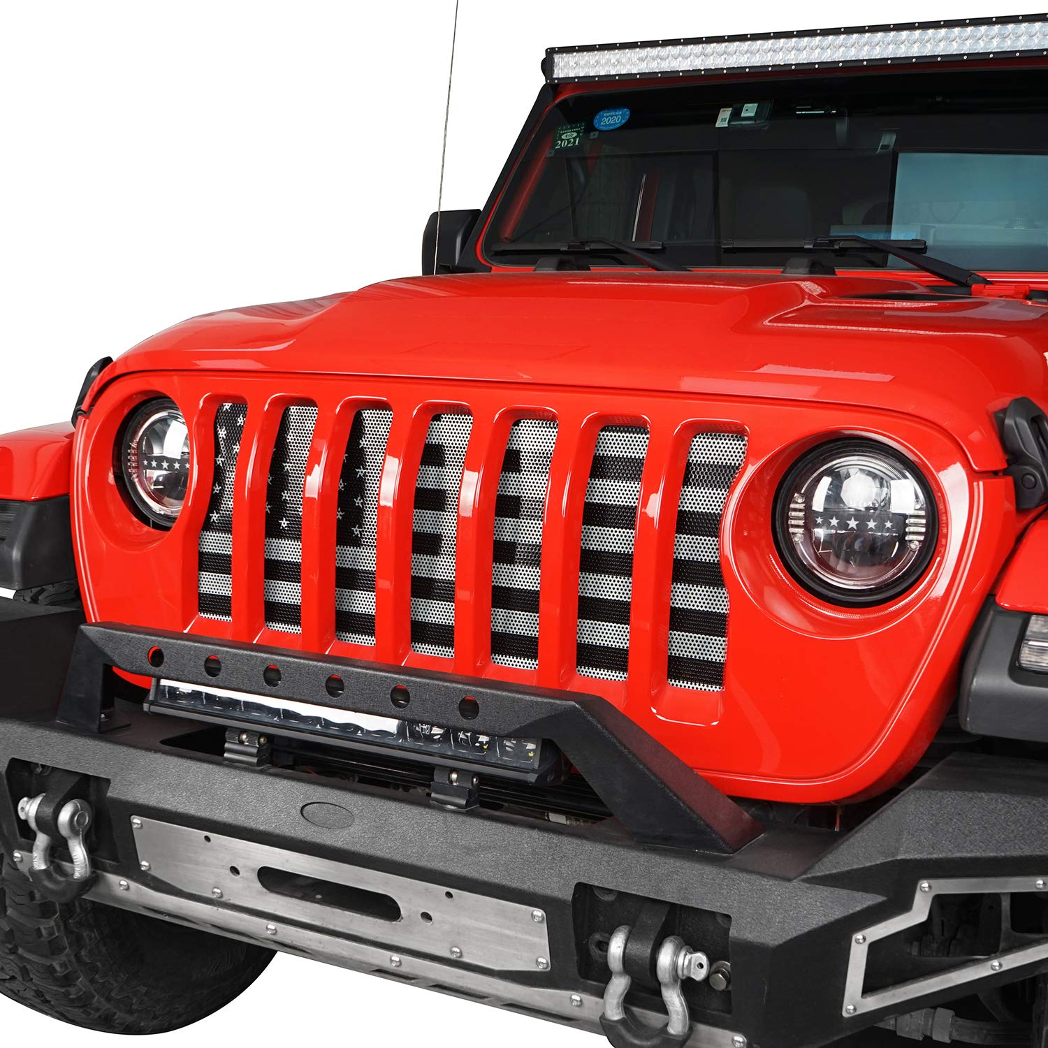 Buy uBox for Jeep Flag Grill Mesh Insert Front Grille Bug Screen