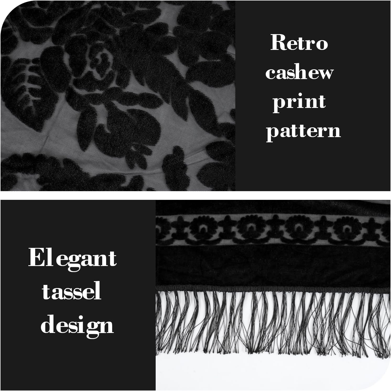 E-Clover Women Velvet Scarfs Shawls and Wraps for Evening Dresses Wedding Shawl Wraps for Dress Accessories Winter - Image 4