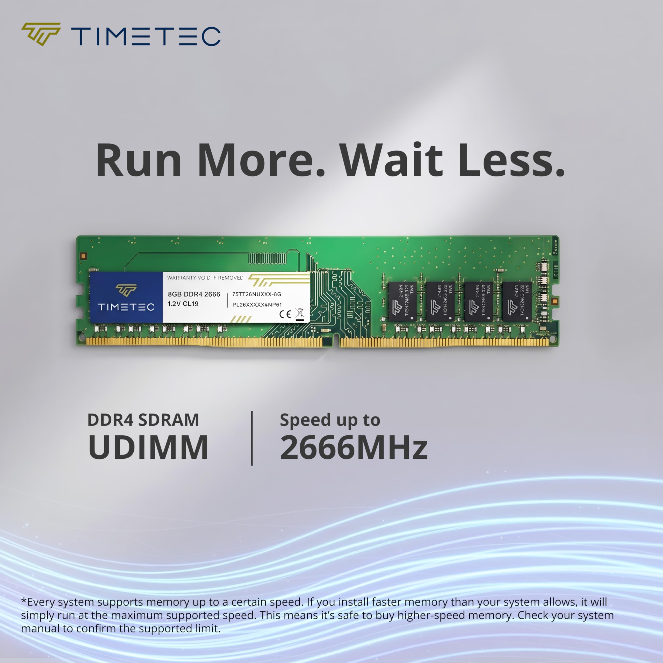 A*s様 TIMETEC DDR4-2666MHz 16GB Timetec 16GB KIT (2x8GB) DDR4 2666MHz (PC4-2666V) PC4-21300 UDIMM